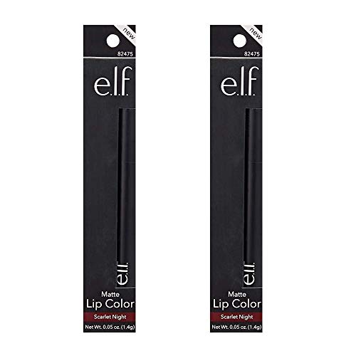Pack of 2 e.l.f. Matte Lip Color, Scarlet Night 82475