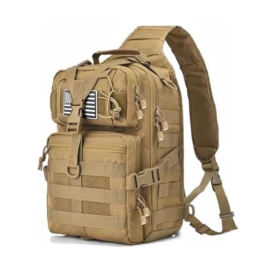 HAOMUK Tactical Sling Bag Pack Military Rover Shoulder Sling Backpack EDC Molle Assault Range Bag.