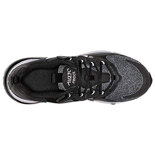 Nike Nike Air Max 270 React (Gs), Boy's Running Shoe, Multicolour, 3.5 UK (36 EU), Black Vast Grey Off Noir White, 3.5 US