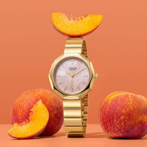Image of Sonata Poze 9 with Quartz Analog with SS Cut fold Strap Watch for Women