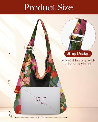 Bolso Tote de Pana con Cierre para Mujer miniatura 4