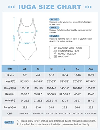 Iuga Women's One Piece Athletic Swimsuit Adjustable Strap Swimsuits Tummy Control Bathing Suit For Women #TOP5