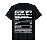 Music Design - Información nutricional Divertida Clarinet Player Camiseta