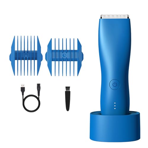 Recortadora de pelo de ingle eléctrica para hombres, impermeable, para pubico/cuerpo/ingle, peluquería corporal