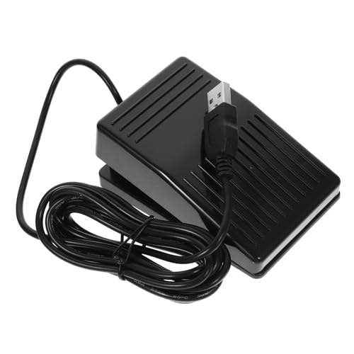 OFFSCH Foot Pedal Footswitch Single Pedal Foot Pc Laptop Keyboard Footswitch Sturdy Plastic Constructi