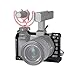 Produktbild VIJIM CA-01 A6100 Kamerakäfig für Sony A6500 A6400 A6300 A6100 Kamera mit Kaltschuh-Mikrofon / Fülllichthalterung, Videoaufnahmen Zubehör Cage