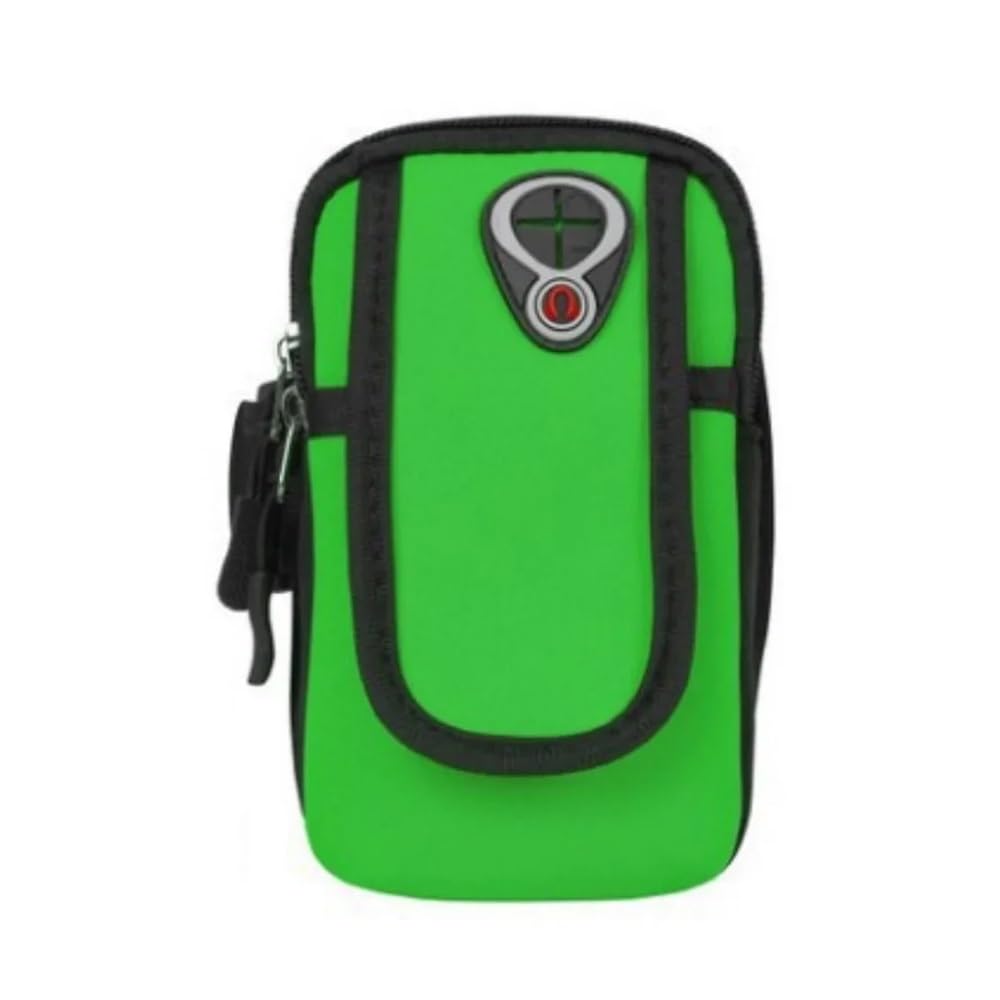 Wodoodporna sportowa torba na ramię, do biegania, joggingu, na siłownię, na telefon komórkowy, do biegania, jazdy na rowerze, na telefon komórkowy, torba na ramię (zielona)