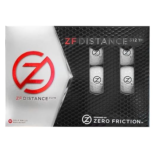 Zero Friction Distance 312 Golfball, 12 Stück