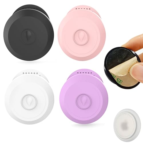 Airtag Sticker Mount with 3M Adhesive Sticker, IPX8 Waterproof Holder/Case Compatible with Apple Airtag Air Tags, Hidden Shockproof Protective Silicone Case for Luggage Laptop Car Bike Remote Drone