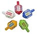 Classic Mexican Pirinola Toma Todo Solid Plastic Piece 5 Multicolor Pack/Pirinola de Plastico Solida (5 Pack)