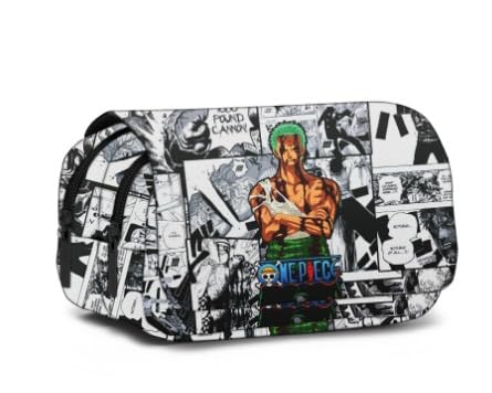 CWXCYVR Estuche de Lápices Onepiiece, Estuche Multifuncional con Cremallera, Bolsa de Cosméticos, Papelería de Gran Capacidad Porta lápices Útiles Escolares Blackpink Papelería de Regalo