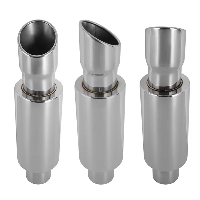 Tubo De Acero Inoxidable Con Punta Silenciador Escape Universal Para Coche Tubo Cola Coche