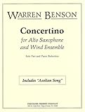 Concertino for Alto Saxophone and Wind Ensemble (Solo Part and Piano Reduction)