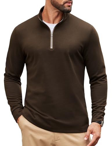 COOFANDY Lightweight Quarter Zip Sweatshirt