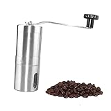 FUNNETOYU Molinillo de Café Manual de Acero Inoxidable Portátil Manivela para Moler Granos de Café para Cocina