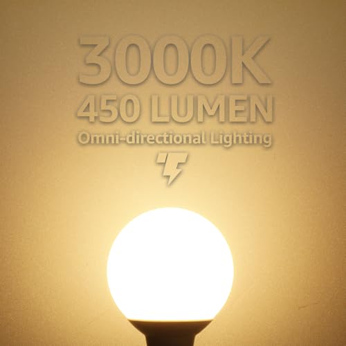 TORCHSTAR 12-Pack G25 LED Light Bulbs, 5W 450LM, Dimmable, 3000K by TORCHSTAR - Used condition - Image 7