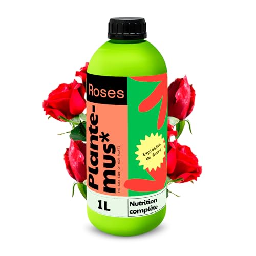 PLANTEMUS Engrais pour Rosiers, nutriments essentiels pour une Floraison Spectaculaire et Abondante, Liquide à Absorption Rapide, 1 L