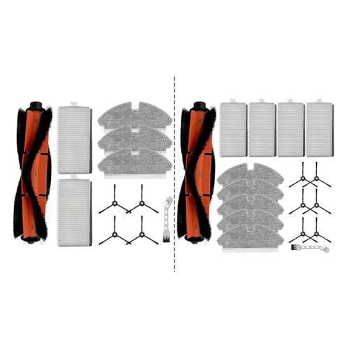 Main Side Brush Filter Mop Cloth Kit,Compatible For ROPO, /,Compatible For Kewbily, DL30 Pro Vacuum Home Appliance Parts Household Accessories(A)
