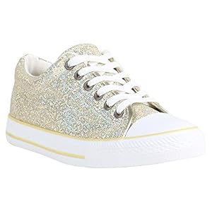 stiefelparadies Damen Schuhe Sneakers Low Canvas Turnschuhe Freizeit 155845 Gold Metallic 39 Flandell stiefelparadies Damen Schuhe Sneakers Low Canvas Turnschuhe Freizeit 155845 Gold Metallic 39 Flandell