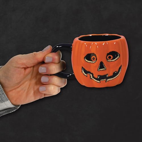 Taza de cerámica vintage para Halloween estilo retro miniatura 2