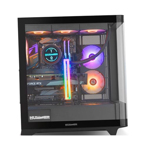 Caja Hummer Ether de NOX           , la semitorre ATX con cristal templado curvo y ventilación ARGB avanzada 3