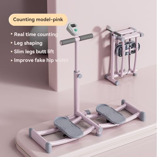 Ejercitador para piernas y suelo pélvico portátil rosa miniatura 2