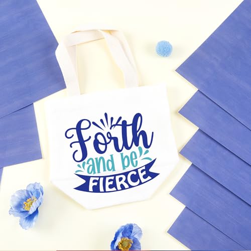 HTVSTD Folhas de transferência de tinta de sublimação azul, 8 folhas de 30,5 cm x 25,4 cm, folhas de