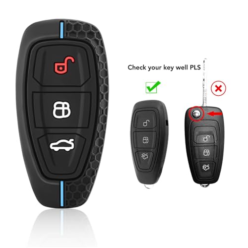 Coque de clé Ford Kuga antichoc et imperméable pour boîtier