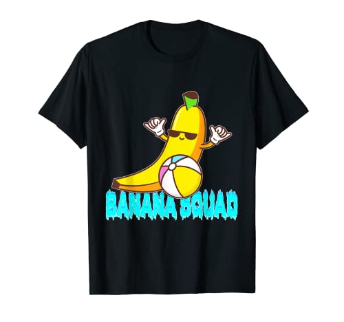 Banana Squad Vacaciones de Verano Ocean Surf Camiseta