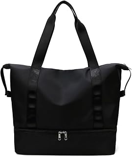 [AOPIPI] トートバッグスポーツ女性大容量フィットネスバッグ大防水加工旅行軽量多機能靴乾湿分離靴収納ヨガゴルフ男女兼用