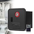 55000 BTU High Altitude Available, RV Tankless Water Heater, On Demand Instant Hot Water Heater with 16 X 16 Inch Door and Front Water Outlet, DC 12v, Compatible with All RVs(Black,No Shower Head)