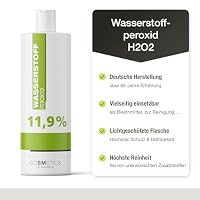 Wasserstoffperoxid - Made in Germany - Oxydant, Hydrogen Peroxid, Entwickler | Wasserstoffperoxyd | Blondierung, Blondiermittel, Bleichmittel (11,9 Prozent, 1 Liter) – Ansicht 2