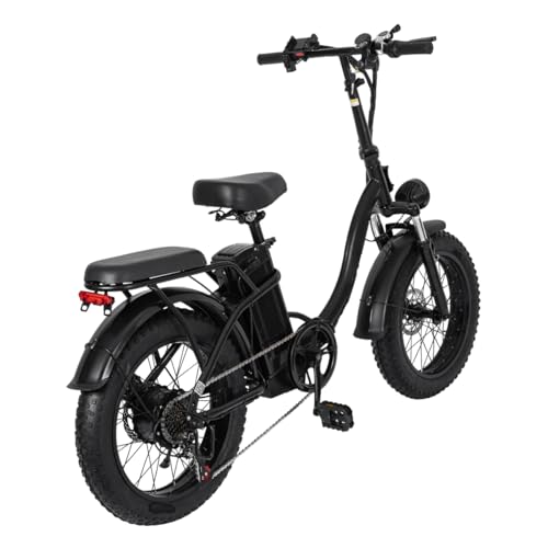 Bicicleta elétrica dobrável portátil para adultos, bicicleta elétrica com motor de 1000 W de potência máxima, bateria removível de 48 V e 19 Ah, autonomia máxima de 100 km