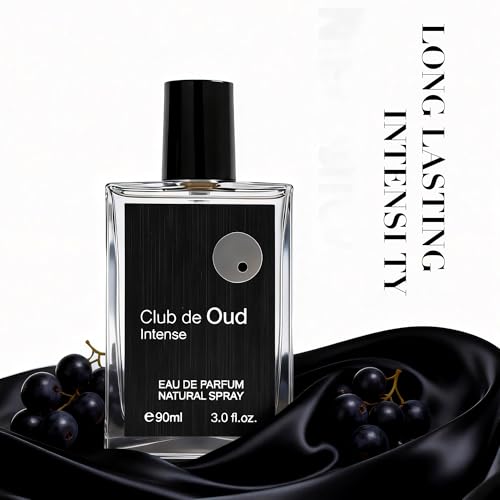 Image of Club De Oud Intense Men's Cologne 3.0 Fl. Oz, Bold Intense Oud & Woody Notes, Modern Masculine Eau De Parfum