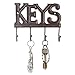 Produktbild Comfify Schlüsselbrett - Keys - Wandmontierter Schlüsselhaken - Rustikaler Schlüsselorganizer aus Gusseisen - Dekoratives Schlüsselregal mit 4 Haken - mit Schrauben und Dübeln - 6''x8''