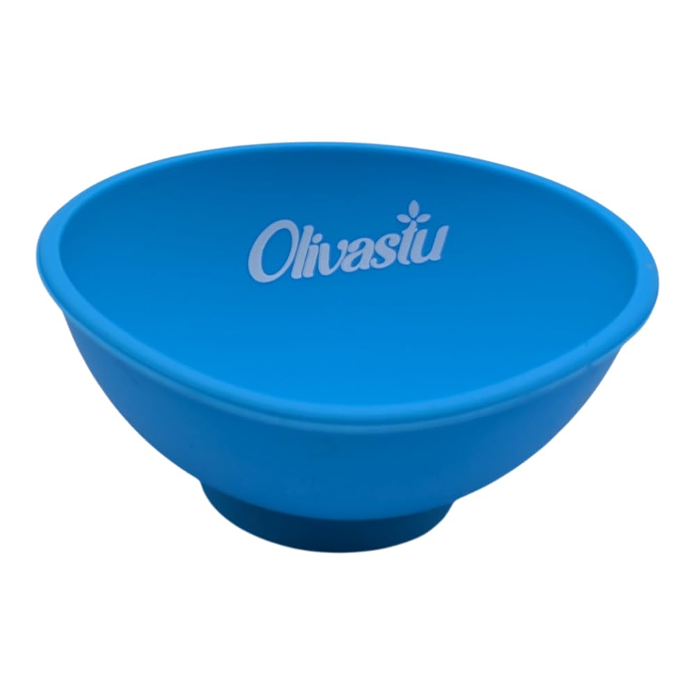 Vastu Olivastu Silicone Mixing Bowl 7cm, Reusable Non-Stick Prep Bowl, Colours UK (Blue)