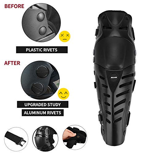 image for Gute Knee Pads Black Adjustable Long Leg Sleeve Gear Crashproof Antisl