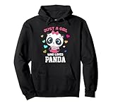 solo una ragazza che ama gli amanti dei panda felpa con cappuccio