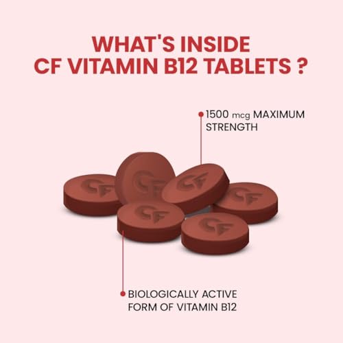 Image of Carbamide Forte Vitamin B12 Supplements | B12 Vitamin Tablets - Methylcobalamin 1500mcg | Best Vitamin B-12 Supplement for Men & Women - 60 Tablets