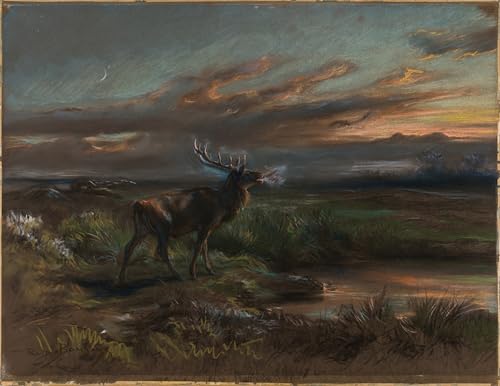 Impression sur toile l'appel du cerf Rosa Bonheur grand tableau chambre