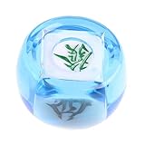 SM SunniMix Chinese Mahjong Dice,Entertainment Toy,Card Room Accessories,Party Game Dice,Polyhedral Dice,Multi Sided Game Dice for Party, Clear Blue