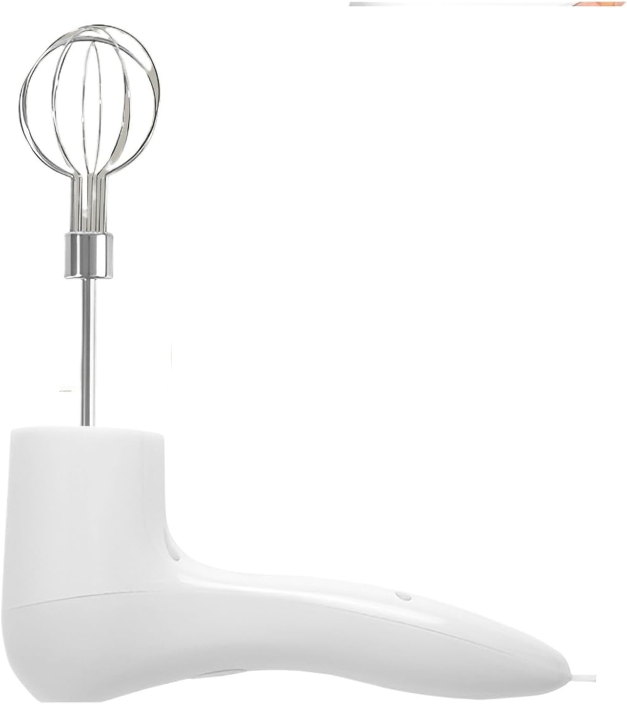 USB Rechargeable Wireless Hand Mixer, 3-Speed Portable Electric Food Whisk for Baking, Cake & Cream, Kitchen Mixer Tool(White)