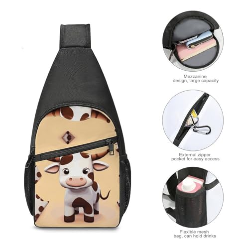 Mochila Casual Crossbody Sling para Senderismo y Viaje miniatura 5