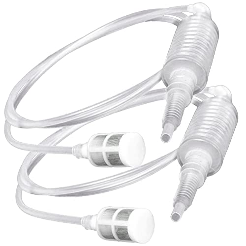 WANGCL 2 x Brau-Siphon-Filterschlauch, manuelle DIY-Weinherstellung, Siphonpumpe, Schlauchfilter, Wein, Bier, Brauwerkzeug, Größe ca. 2 m