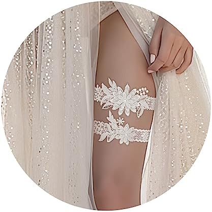 Garters for Bride, Wedding Garter, Thigh Garter, Wedding Garter Set for Bride, White Garter Belt, Plus Size Garters for Bride, Lace Garter, Bridal Garter, Prom Garter, Bridal Shower Gifts, 2 pieces, : Garters for Bride, Wedding Garter, Thigh Garter, Wedding Garter Set for Bride, White Garter Belt, Plus Size Garters for Bride, Lace Garter, Bridal Garter, Prom Garter, Bridal Shower Gifts, 2 pieces, :