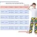 voucong Fruit Banana Floral Fashion Black Pajamas Long Pants Lounge Soft & Cute Clothes Houses with 2 Pockets