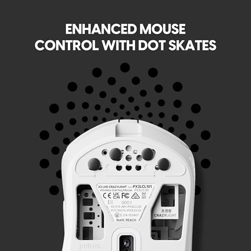 Image of Pulsar Gaming Gears X3 LHD Crazylight Gaming Mouse, Mini, Jet Black
