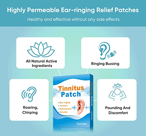 Tinnitus Relief For Ringing Ears, 24Pcs Natural Herbal Tinnitus Relief Patches For Hearing Loss, Effectively Improves Hearing And Relieves Discomfort #TOP5