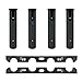 XY-Marine accessories Durable Quadripolaire Rack Rod Holder à Montage latéral, Noir Facile à Installer