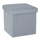 puff organizador dobravel ◆◆ PLEGABLE Y FÁCIL DE MONTAR: Fácil de montar y configurar en segundos. Abre y coloca la base y la tapa. Tiene un diseño plegable liviano que le permite guardar este reposapiés cuando no está en uso.
